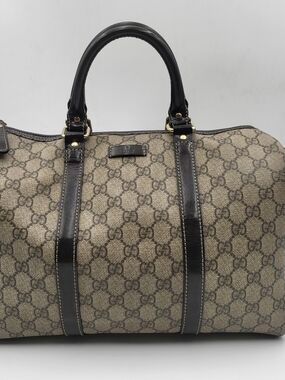 Gucci Medium GG Supreme Joy Boston 30 Bag, Authentic !!.